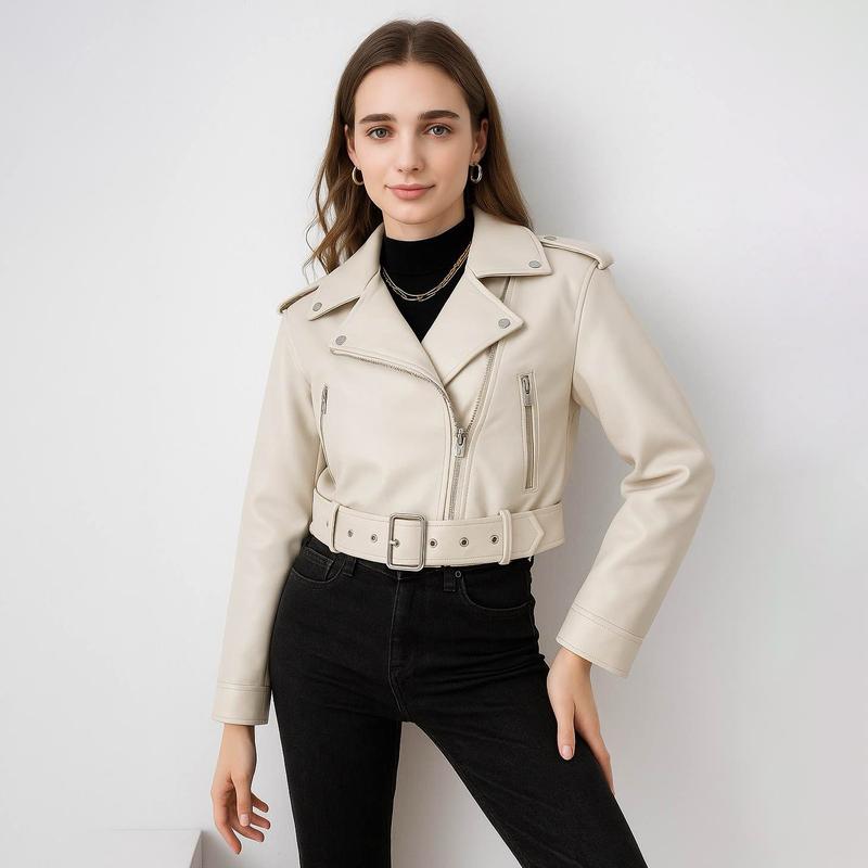 Valerya Leather Jacket Vintage Style