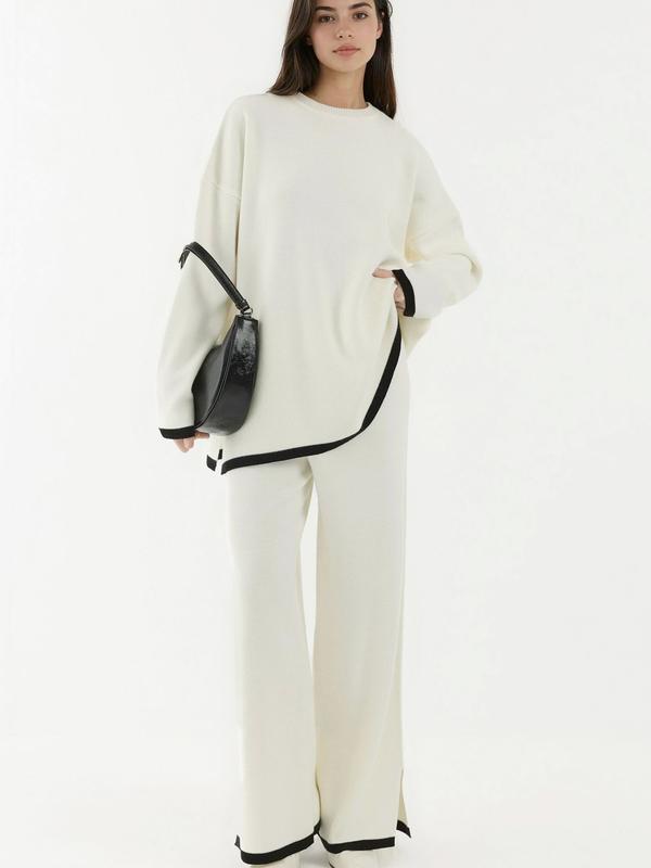 Women's 2-Piece Set Sweater Pullover & Bottoms