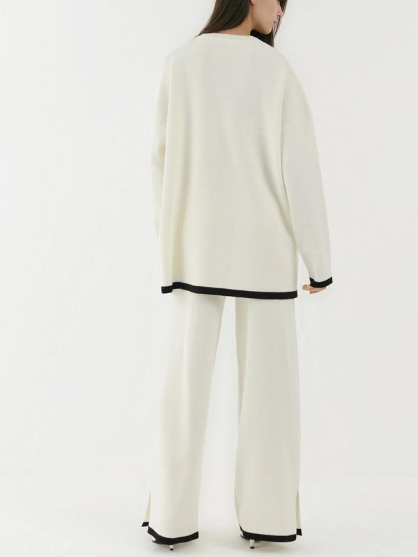 Women's 2-Piece Set Sweater Pullover & Bottoms