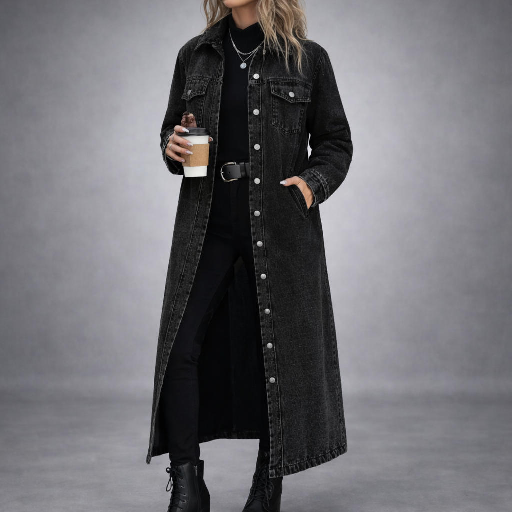 Camden Long Denim Coat