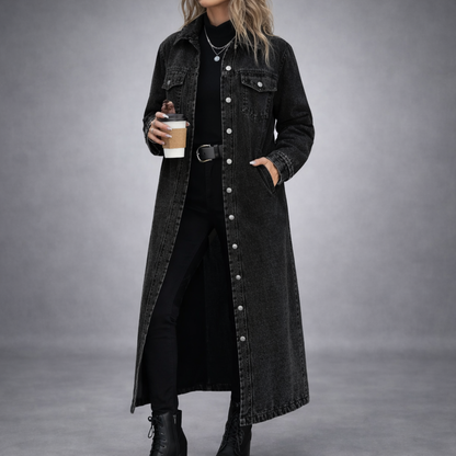 Camden Long Denim Coat