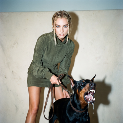 Olivia Autumn Suede Dress