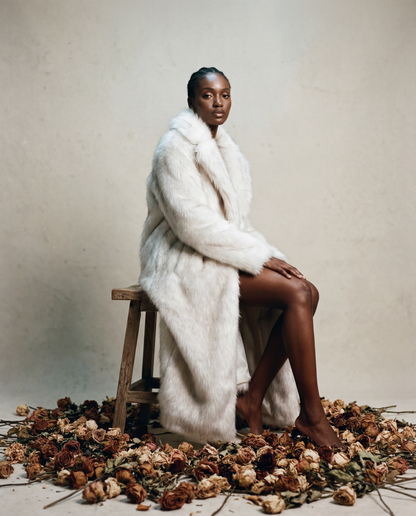 Luna Vintage Faux Fur Overcoat