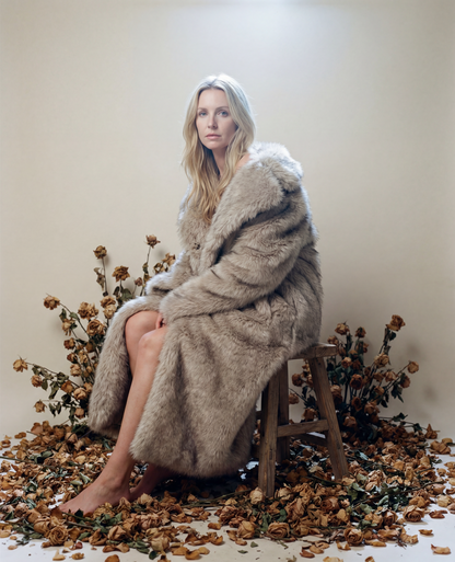 Luna Vintage Faux Fur Overcoat