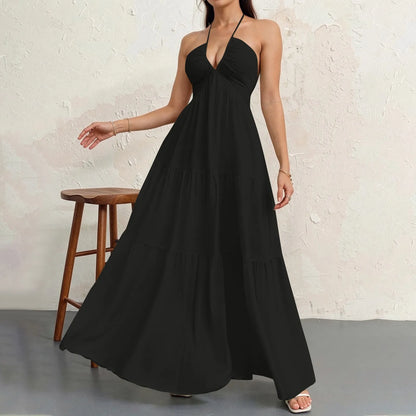 Valerya Serene Pleated Maxi Dress