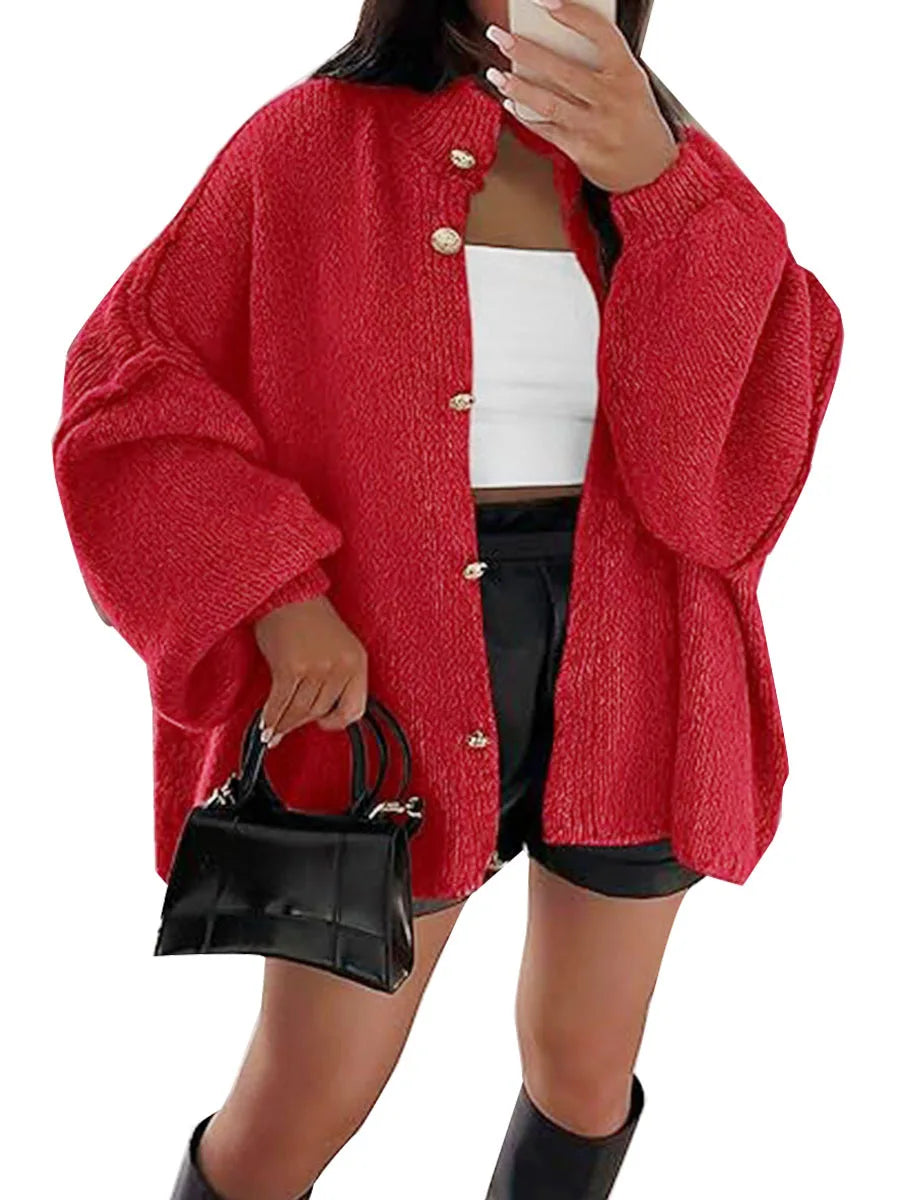 Knitted Lazy Style Oversized Long Sleeve Casual