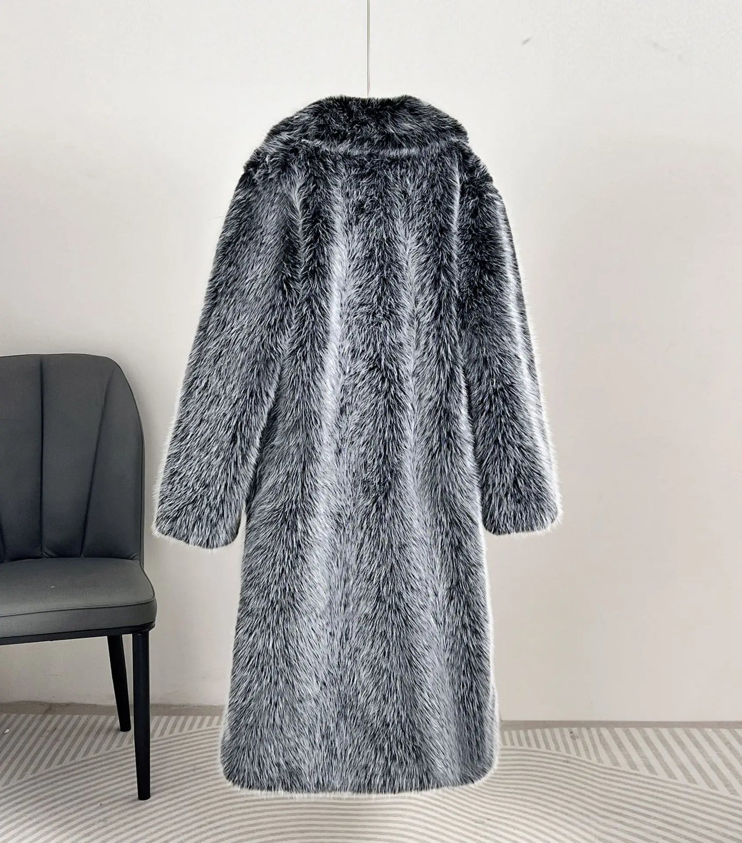 Luna Vintage Faux Fur Overcoat