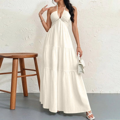 Valerya Serene Pleated Maxi Dress