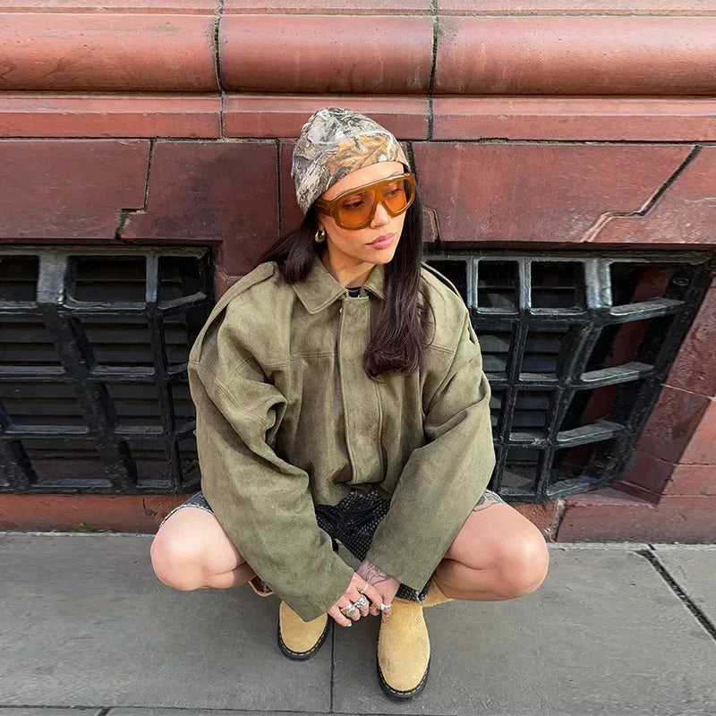 Valerya Vintage Oversize Bomber