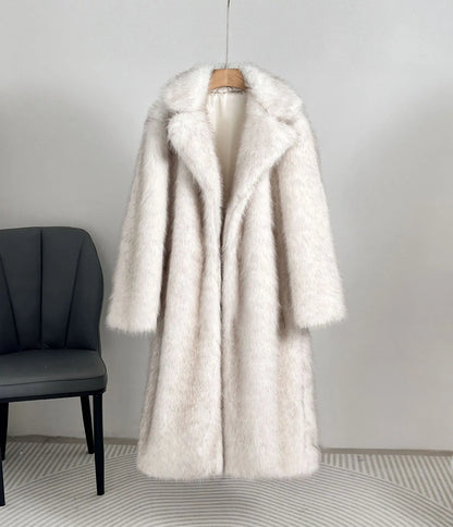 Luna Vintage Faux Fur Overcoat