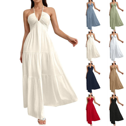 Valerya Serene Pleated Maxi Dress