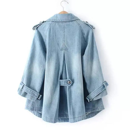 Aria Denim Cape Coat