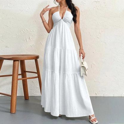 Valerya Serene Pleated Maxi Dress