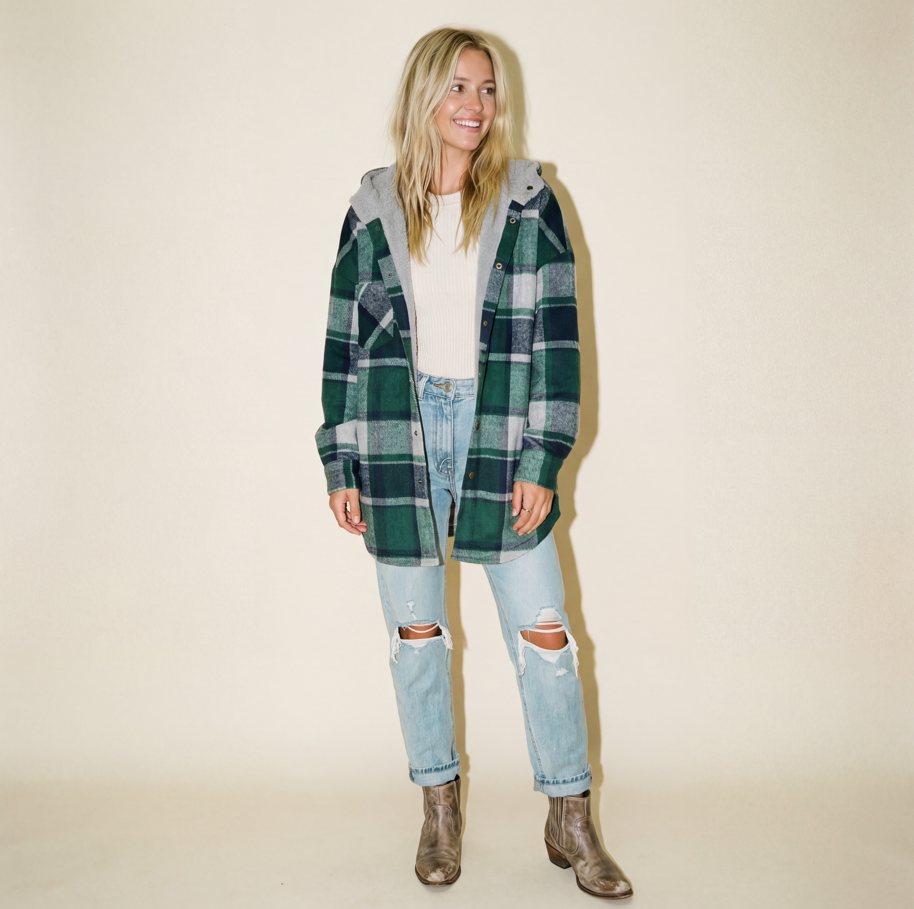 Claire Camden Plaid Overshirt