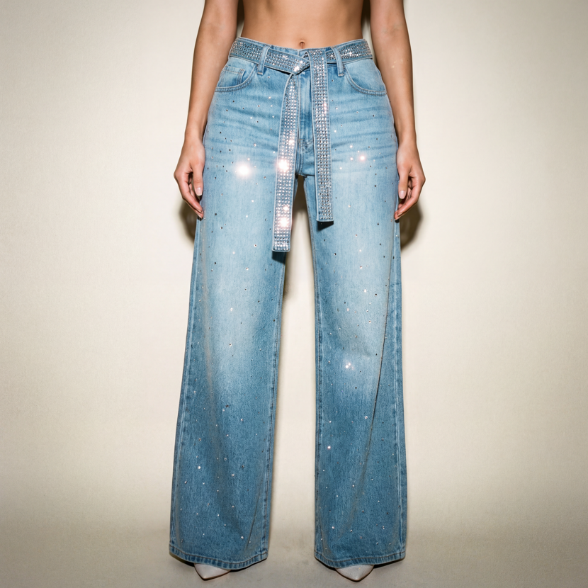 Y2K London Shiny Jeans