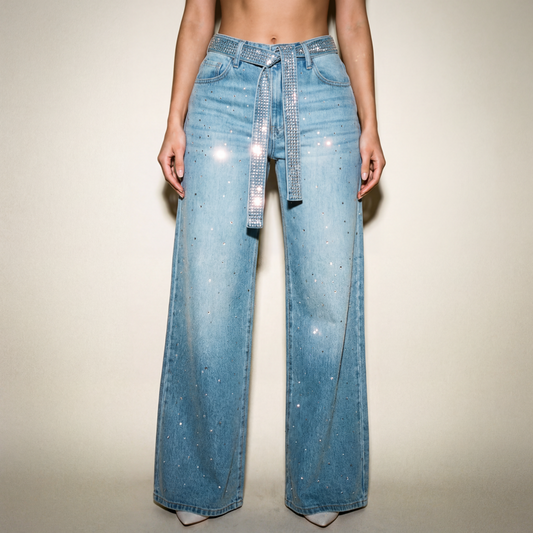 Y2K London Shiny Jeans