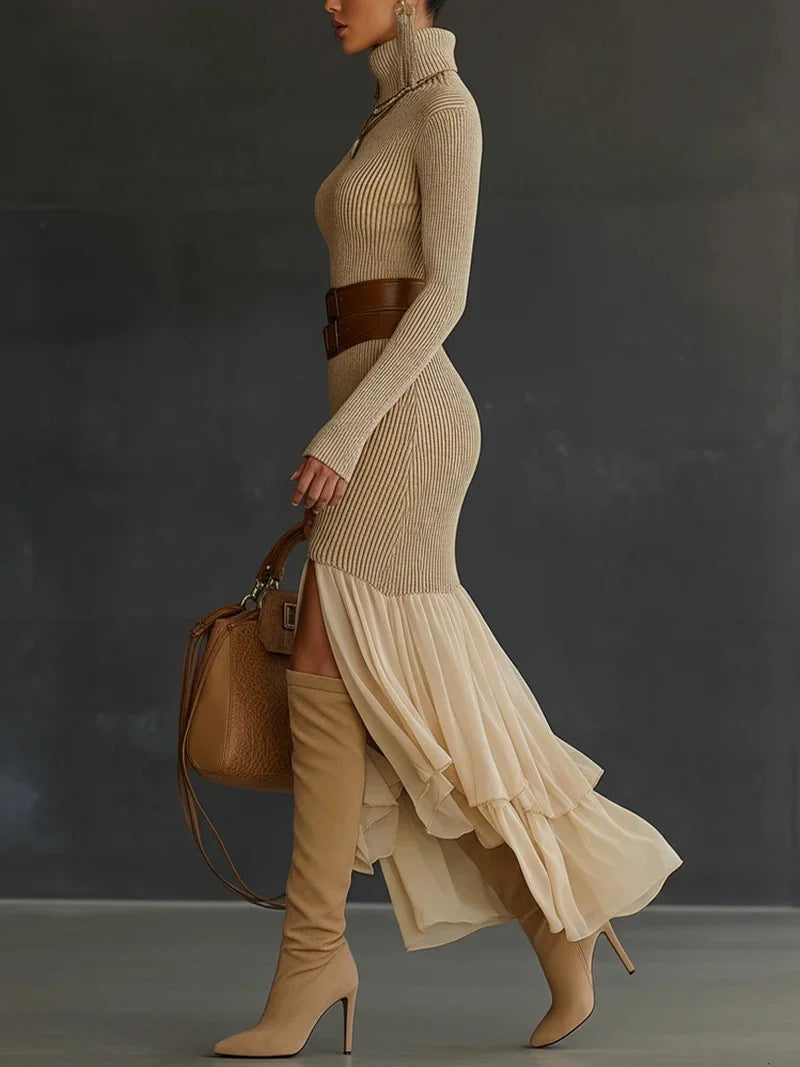 Valerya Signature Turtleneck Dress