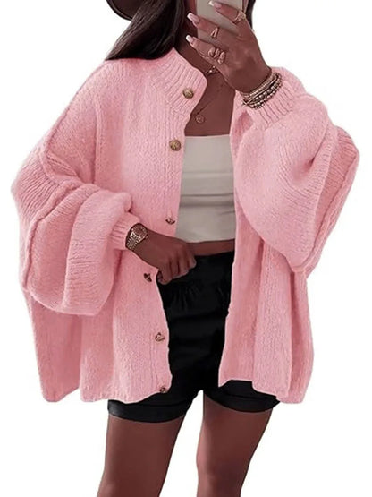 Knitted Lazy Style Oversized Long Sleeve Casual