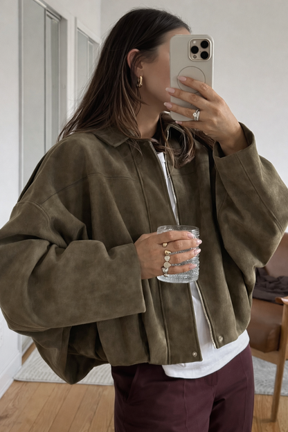 Valerya Vintage Oversize Bomber