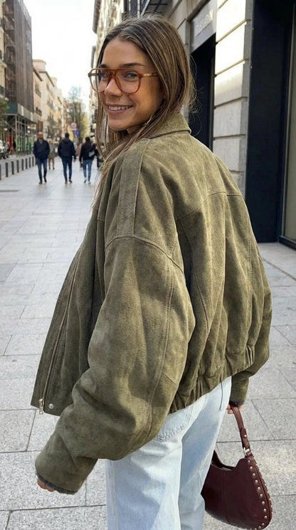 Valerya Vintage Oversize Bomber