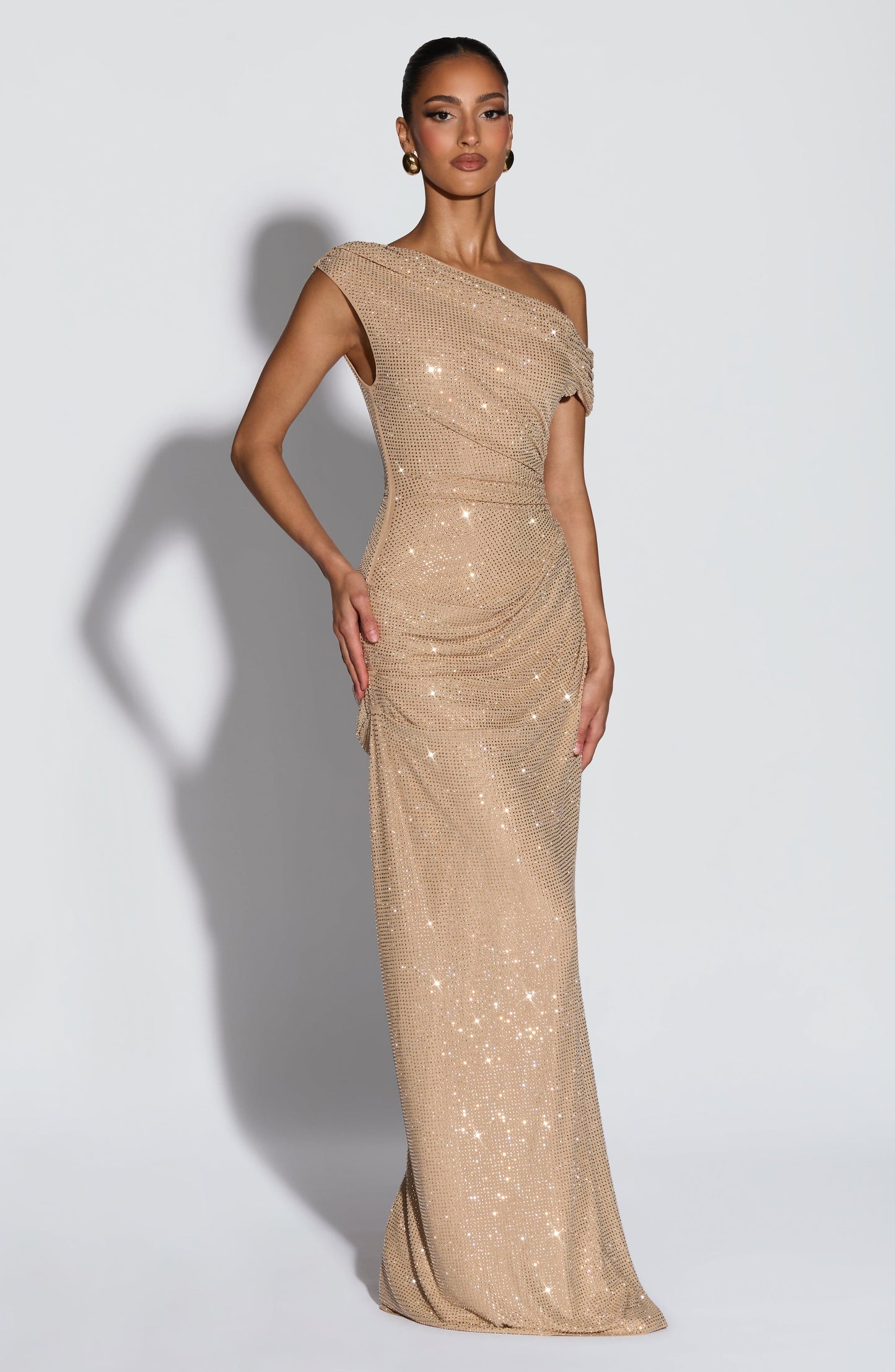 Ottilie Gold Maxi Dress