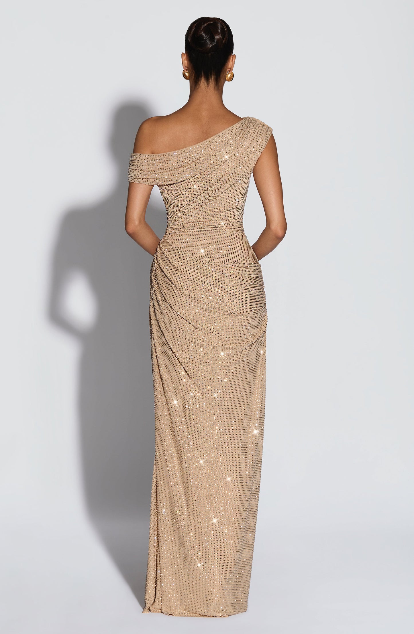 Ottilie Gold Maxi Dress